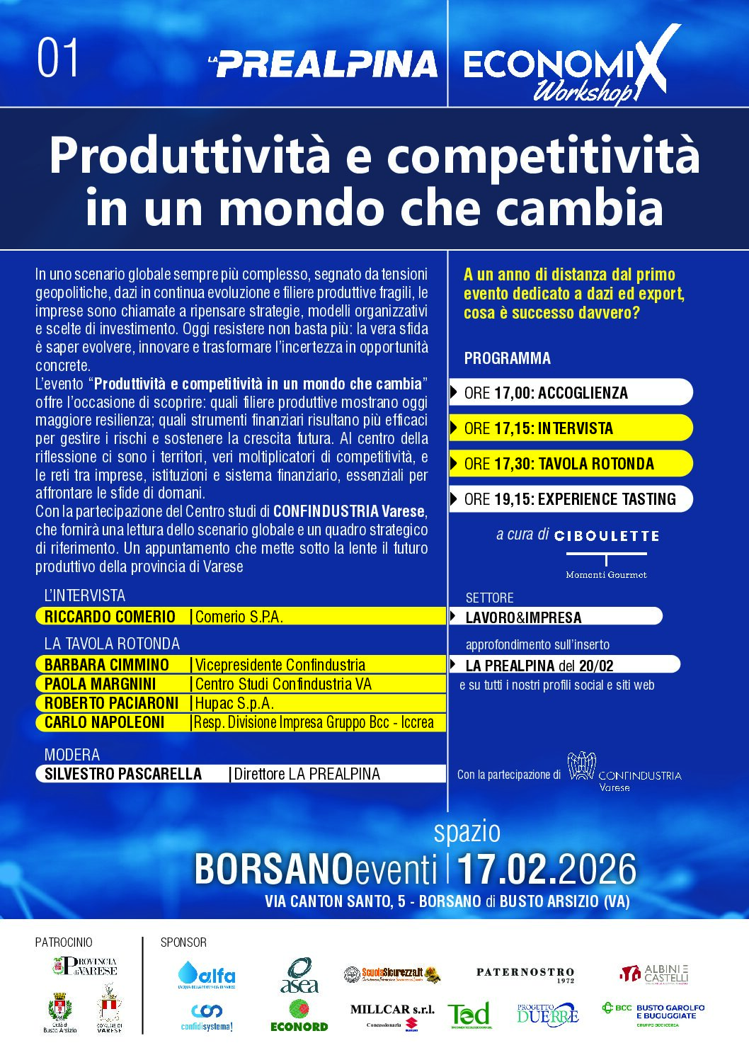 Programma 26 settembre 2025 
